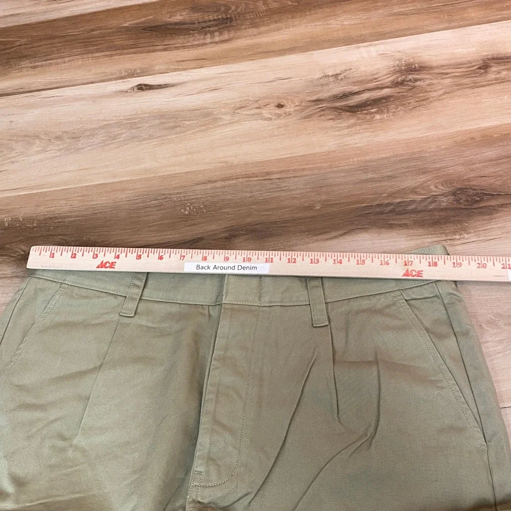 Madewell‎ Mens Cargo Pants Olive Green Khaki 100% Cotton Size 36x32